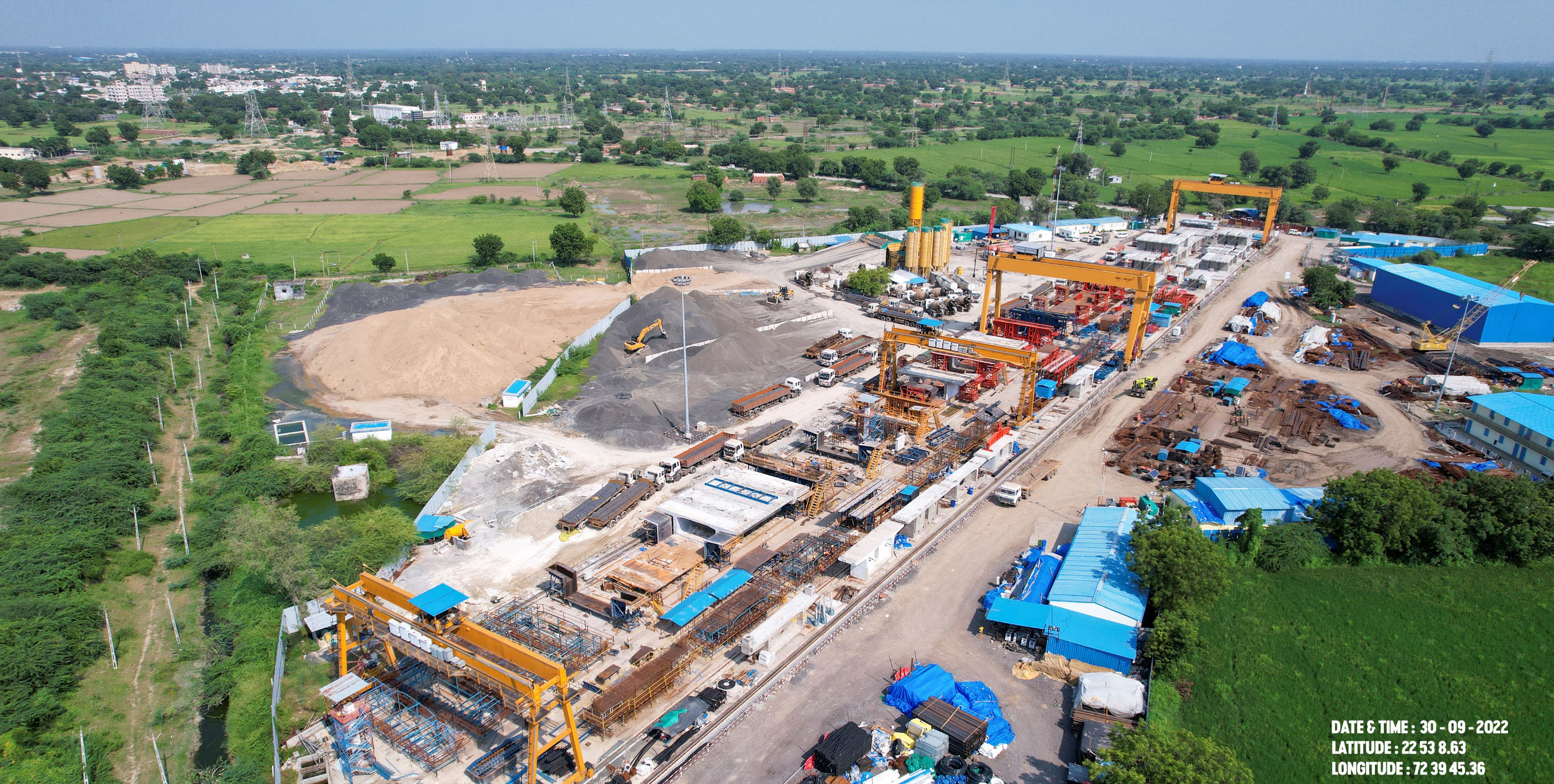 MD NHSRCL at one of the construction sites